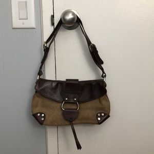 Minnelli calf skin and leather shoulder bag